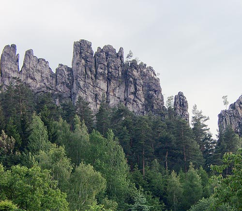 Suché skály od severu