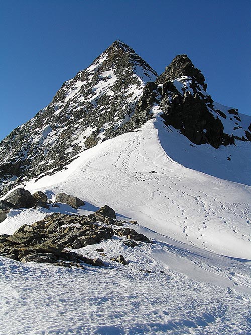 SSV hřeben Brennkogelu, foto z asi 2700m n. m.