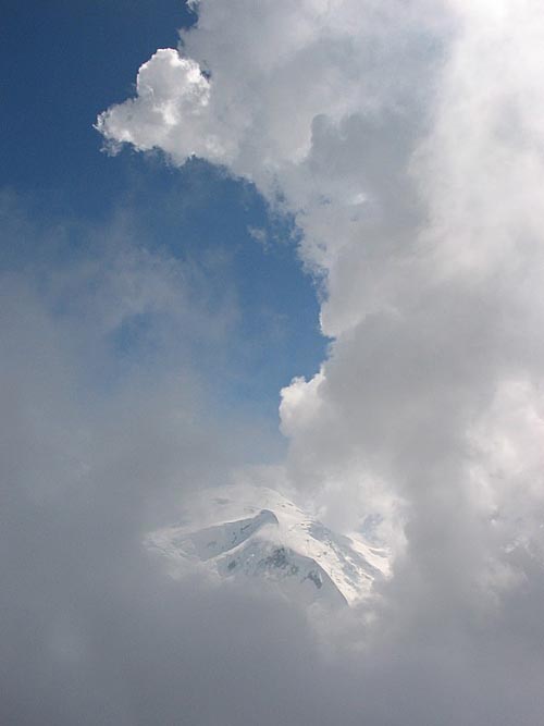 Mont Blanc z Auguillle du Midi