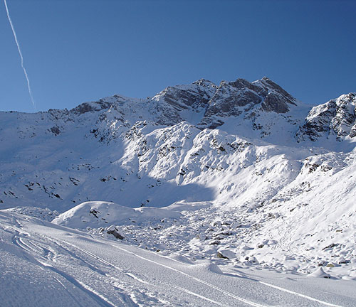 Kleine Kreuzspitze a vlnovky z Hohe Kreuzspitze