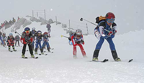 Start žen na Dachsteinu
