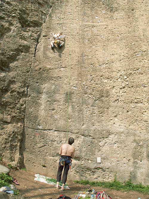Paderno d´Adda , cesta „Nel Bosc Lé Fosc“ 6a+