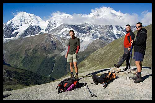 Königspitze - 3851 m.n.m., Monte Zebru - 3735m a Ortler - 3905m