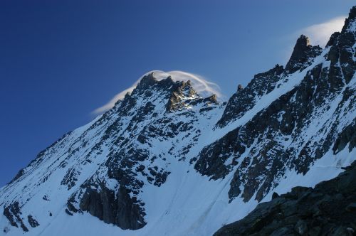 Ranní mráčky nad Teufelshorn (3.680m)
