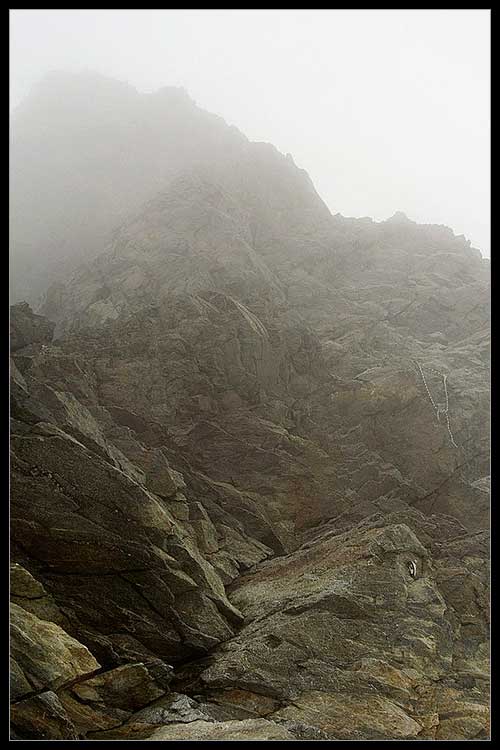 Skalní výšvih ( III.UIAA ), výška 3970 m