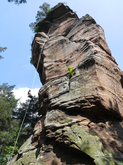 Klosterfels, Direkte Klosterwand 6+ a Flammende Herzen 8-