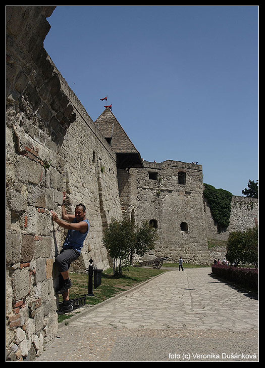 Lezecká krev se v nás nezapře - Eger hrad.