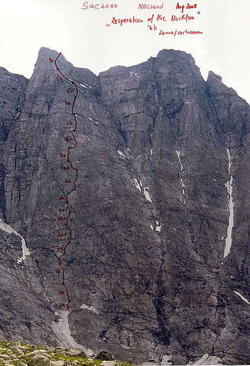 Sagzahn, Desperation of the Northface