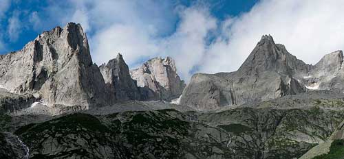 Punta Allievi, Punta Baroni, Cima di Castelo a Punta Rasica
