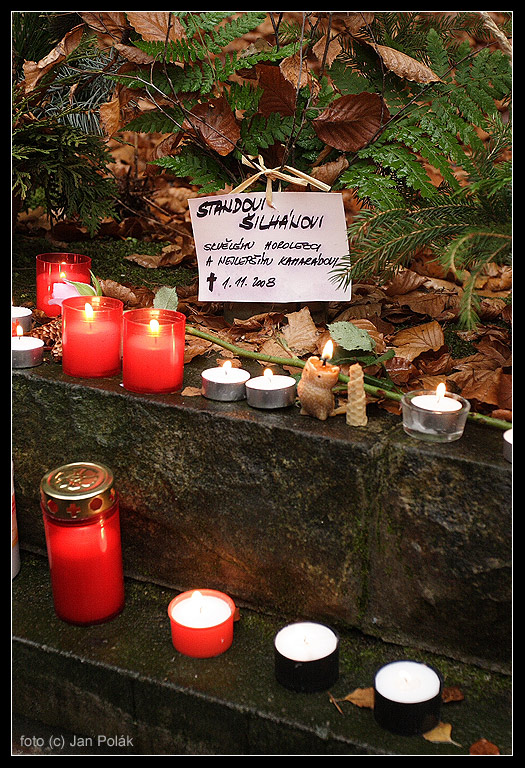 Rozloučení se Standou Šilhánem - Symbolický  památník ve Skaláku 16. 11. 2008