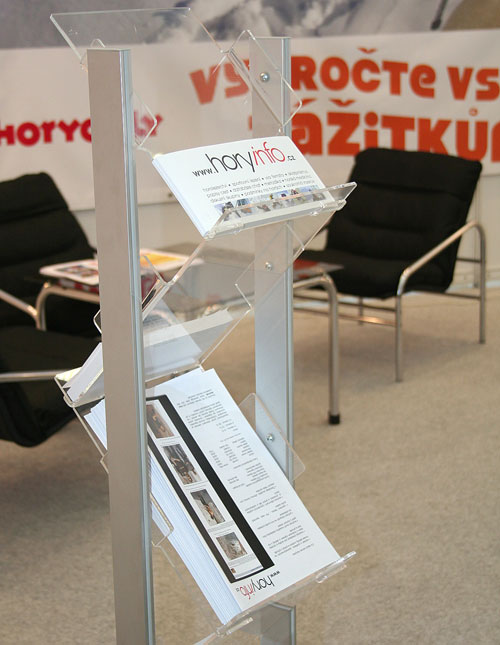 Horyinfo na veletrhu S1. Prospekty vzhůru nohama je jistě rafinovaný reklamní trik