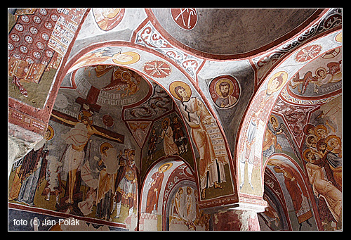 Výzdoba kostela Elmali Kilise (Jablkový kostel) 