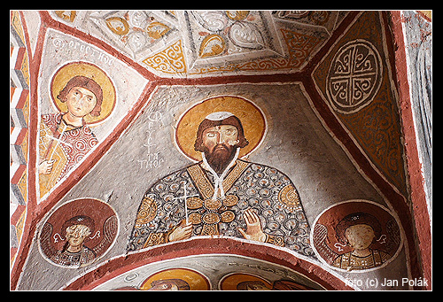 Výzdoba kostela Elmali Kilise (Jablkový kostel) 