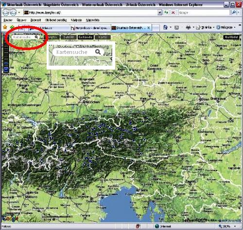 bergfex.at - hledání
