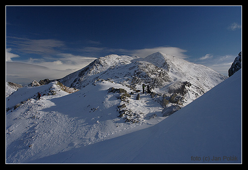 Pohled na Hochhaide od Moserspitze