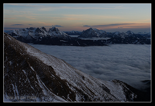 Ranní inverze nad Rotenmannem