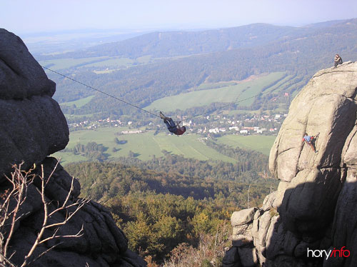 Přelanění z turistického na lezecký vrchol