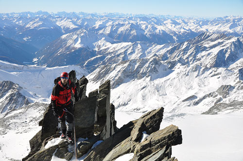 Grossglockner, na hřebeni