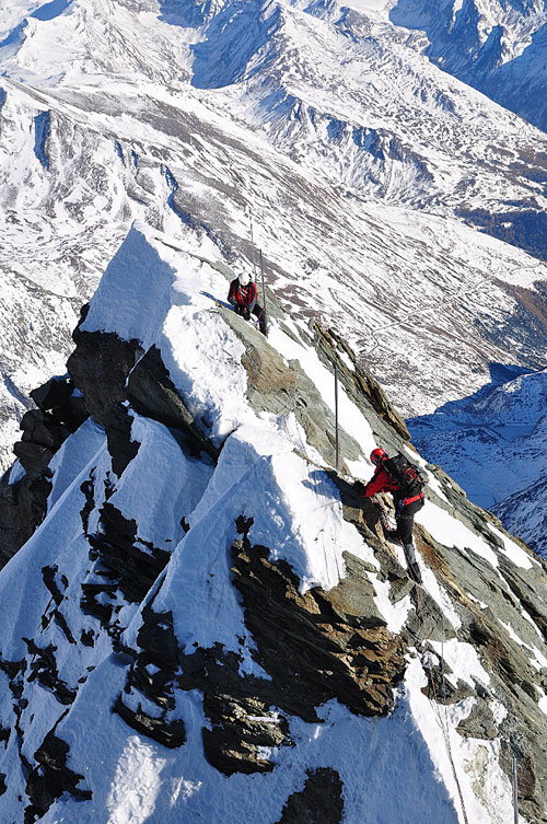 Grossglockner, sestup normálkou