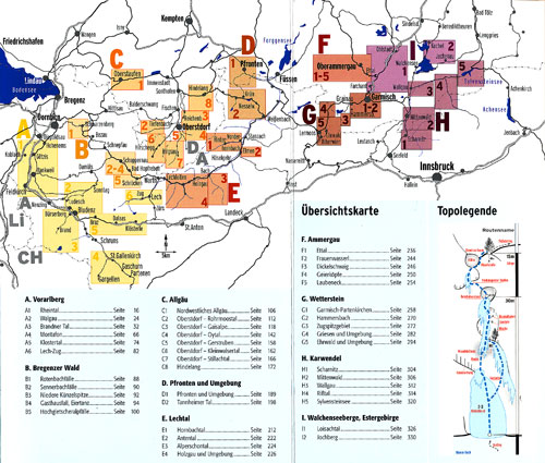 Panico: Eiskletterführer Bregenz bis Garmisch - mapka
