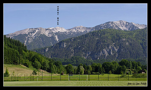 Pohled na Hoher Nock od Windischgarstenu