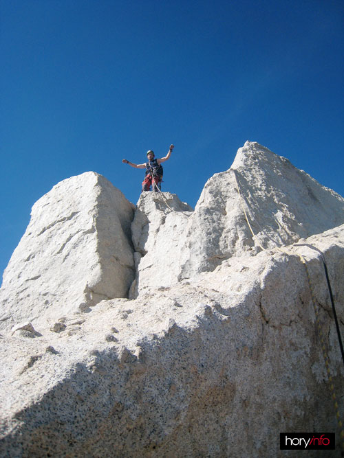 Cathedral Peak - na vrcholu