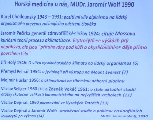 Dvacet let horské medicíny