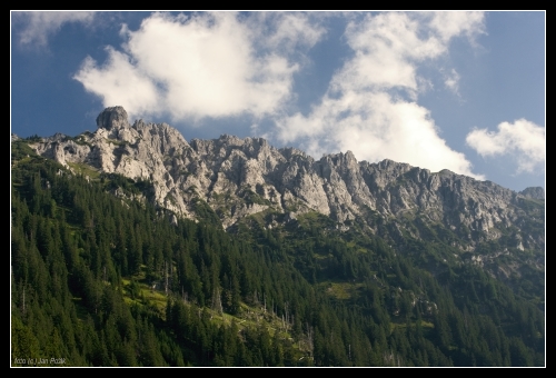 Pohled na celý hřeben z terasy Gafadurahütte