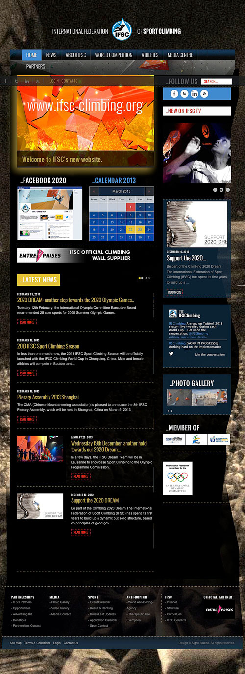 Nový web IFSC