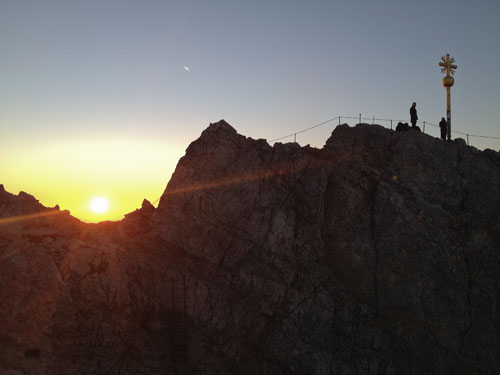 Východ slunce nad Zugspitze