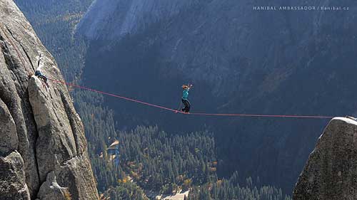 Lost Arrow highline