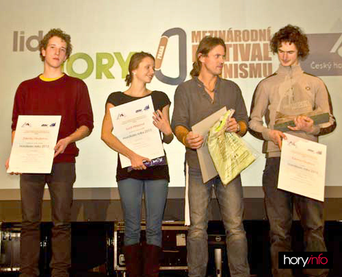 Adam Hrubý, Lucka Hrozová, Marek Holeček a Adam Ondra