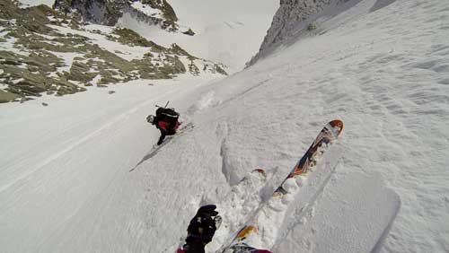 Gervasuttiho kuloár, Mont blanc du Tacul