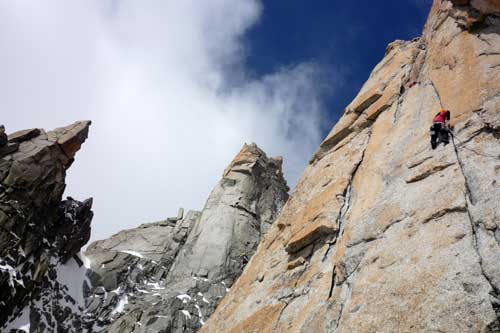 Švýcarská cesta na Grand Capucina, Chamonix