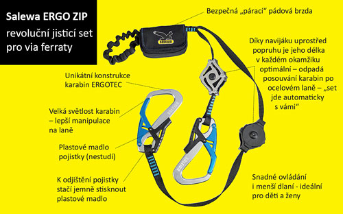 Salewa Ergo ZIP-popis ferratového setu