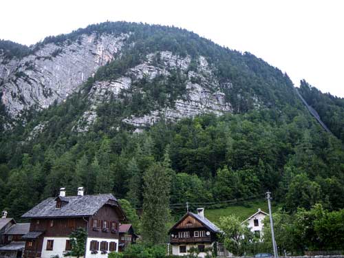 Kletersteig Echernwand - Stěna Echernwand nad Hallstattem