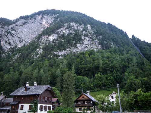 Kletersteig Echernwand - Stěna Echernwand nad Hallstattem