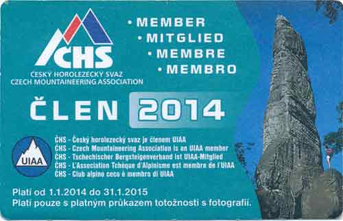 Průkaz ČHS 2014