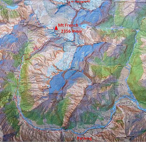 Cesta údolím k úpatí je cca 20km