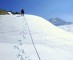 Cesta k vrcholu (v pozadí mt. Aspiring)