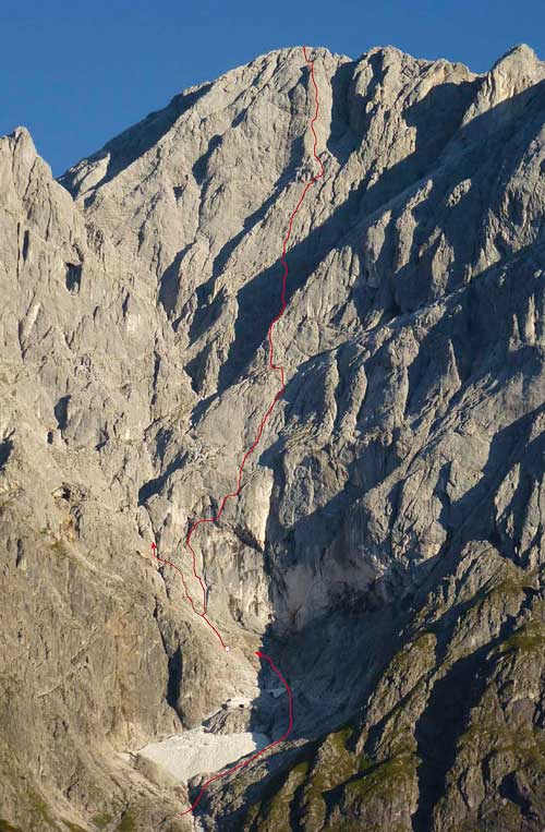 Longlines, zákres cesty ve fotce