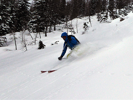Freeride v hlbokom snehu