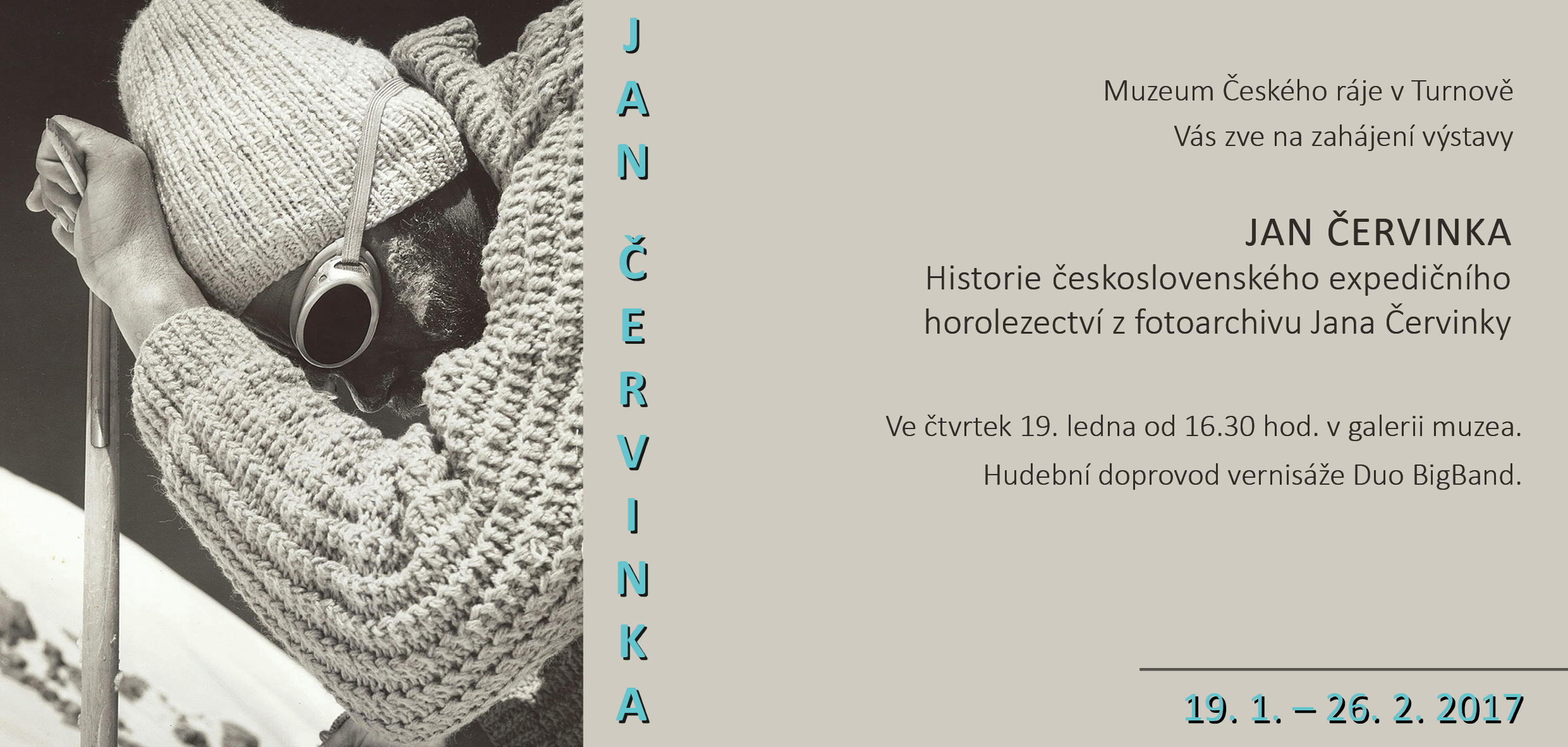 Pozvánka na výstavu Jana Červinky