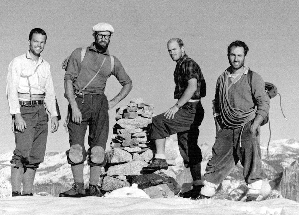 Frost, Robbins, Pratt a Chouinard po desetidenním prvovýstupu North America Wall na El Capa