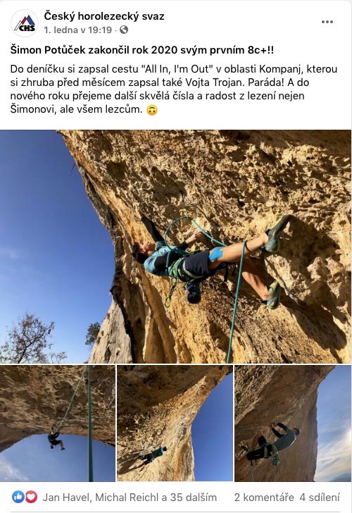 Šimon Potůček, Facebook