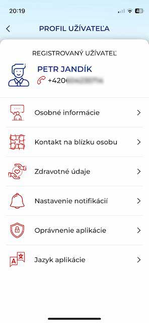 Profil uživatele