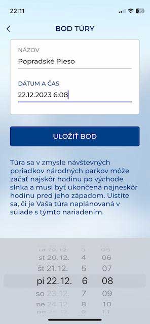 Nová túra - start