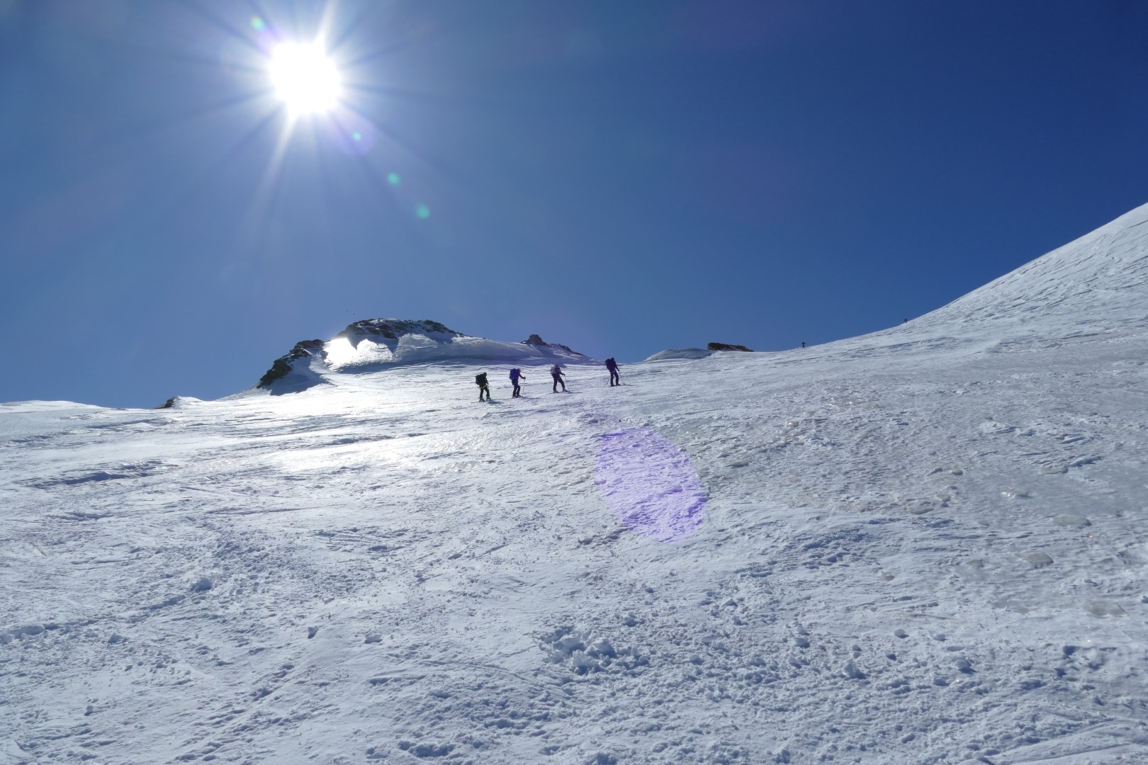 Nekonečný svah na Bishorn